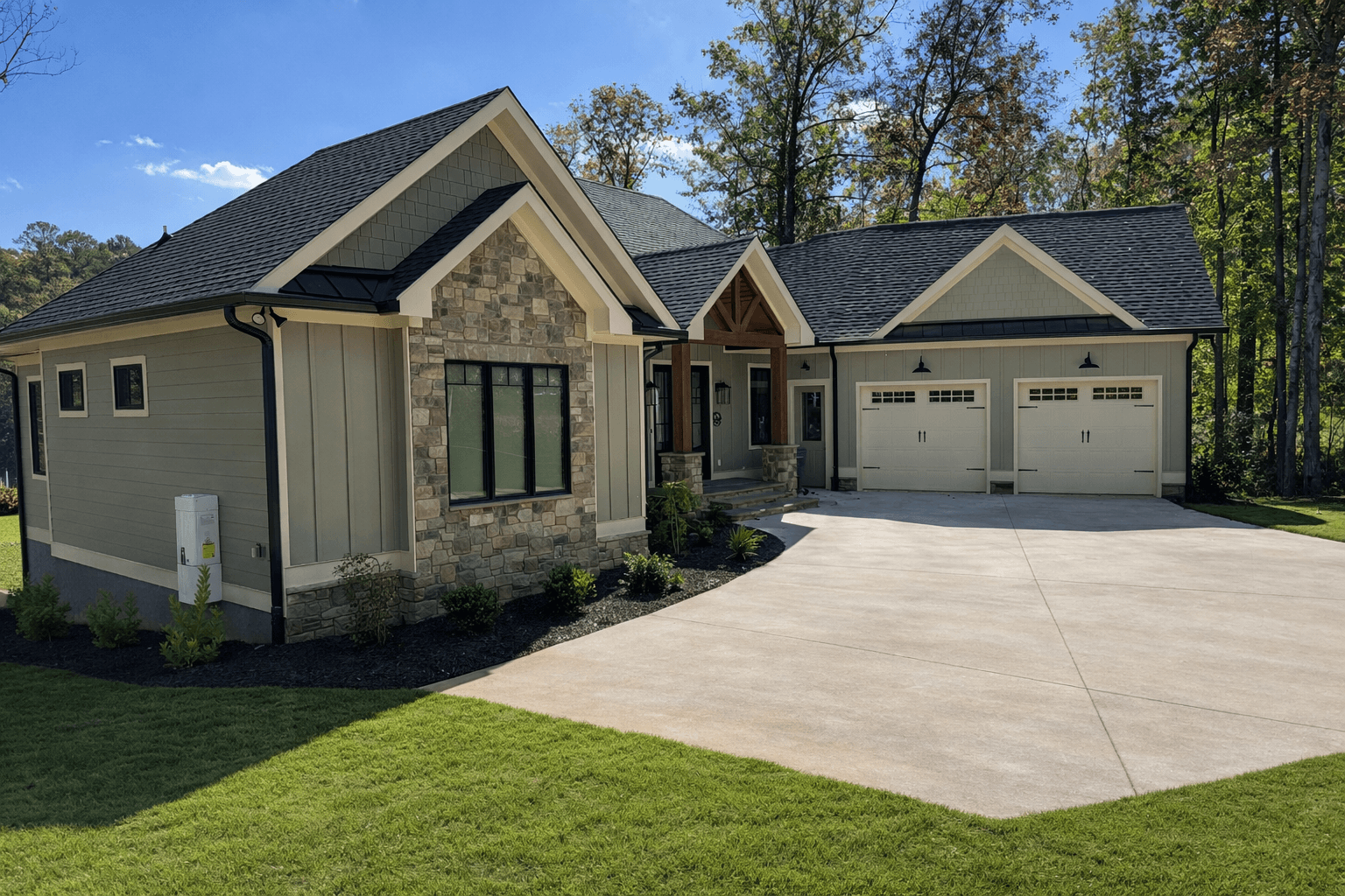 Custom Home LAKE HOUSE exterior Residential